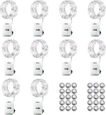 Image of Christmas LED Fairy String Lights 1m/2m/3m Multicoloured Battery Led