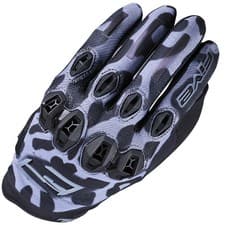 Image of Five Ladies Stunt Evo2 Motorcycle Motorbike Touchscreen Gloves - Leopard Grey