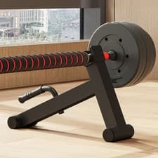 Image of Deadlift Barbell Jack with Non-Slip Handle for Loading, Unloading Barbell Plates
