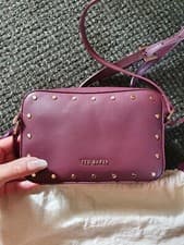 Image of Genuine Ted Baker Zip Up Mini Camera Bag Plum KARSYNN New