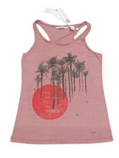 Image of O'NEILL Girls Burgundy State Of Mind Cotton Tank Top Vest Top 15-16 Years BNWT