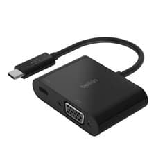 Image of Belkin USB-C to VGA Adapter with 60W Charge Pass-Through 1080p MacBook Pro Hub