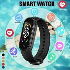 Image of Fitbit Smart Watch Gym Band Fitness Tracker Heart Rate Monitor Sports Watch NEW