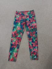 Image of Adidas Climalite Leggings Size 12-14 Women's Multi Color Activewear New