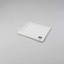 Image of Elegant 900x800mm Ultra-Slim Stone Resin Rectangular Shower Tray