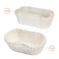 Image of Non Stick 1lb 2lb 40Pack Set Loaf Tin Liners Paper Cake Tins Baking Grease Proof