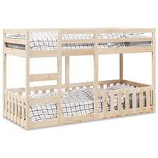 Image of Bunk Bed 80x200 cm Solid Wood Pine