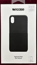 Image of InCase iPhone X Textured Snap - Mobile Phone Back Cover Case - Black - NEW