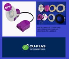 Image of KNIGHTSBRIDGE LED 5W FIRE-RATED RECESSED CEILING DOWNLIGHT & BEZELS