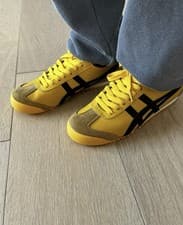 Image of Onitsuka Tiger Mexico 66 Trainers UK 6 Yellow/black