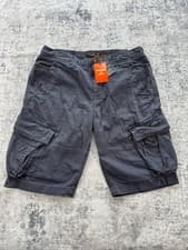 Image of Superdry Cargo Shorts Mens W30 Blue Utility Combat Military Field Core Heavy NWT