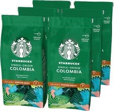 Image of STARBUCKS Single-Origin Colombia Medium Roast Ground Coffee, 200 G (Pack of 6)