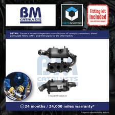 Image of Catalytic Converter Type Approved + Fitting Kit fits RENAULT TWINGO Mk3 1.0 BM