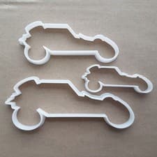 Image of Dune Buggy 4x4 Hill Climb Shape Cookie Cutter Dough Biscuit Pastry Fondant Sharp