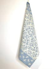 Image of Italian Kitchen Dish Towel "Olivo Blue" (22"x26") 100% Cotton by Busatti