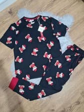 Image of Chelsea Peers Womens Black Pyjama Set Size 10/12UK Brand New