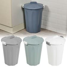 Image of Plastic 23 Or 40 Litters Removable Lid Bins Waste Dustbin Kitchen Rubbish Can.