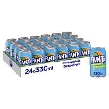 Image of Fanta Can Pineapple & Grapefruit 330 ml Pack of 24