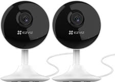 Image of EZVIZ C1C 2 Pack Mini Home Security Camera Indoor, 1080P Wifi Camera, Home 10M