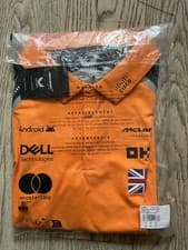 Image of McLaren F1 Team  Polo T-Shirt Lando Norris size L.  | Autumn Glory/Phantom