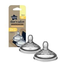 Image of Tommee Tippee Baby Bottle Teat Vent Variflow Fast Slow Flow Closer To Nature