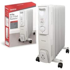 Image of Benross 41960 9 Fin Oil Filled Radiator 2000W White