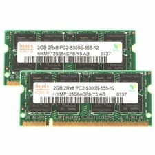 Image of Hynix Chips 4GB 2X 2GB 2G PC2-5300S DDR2 667Mhz 200PIN SODIMM Laptop Memory RAM*