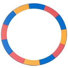 Image of HOMCOM 12ft Trampoline Pad Surround Pad Thick Foam Replacement Spare Multicolour