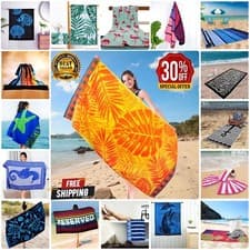 Image of Beach Towel Quick Dry Jumbo Bath Sheet Large Lightweight Travel Towels 1 x Piece