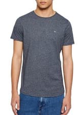 Image of Tommy Jeans Slim Jaspe Crew Neck T-Shirt Twilight Navy