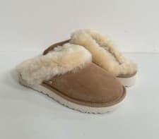 Image of UGG CLASSIC SLIPPER II SAND SHEARLING SLIP ON SLIPPERS US 7 / EU 38 / UK 5