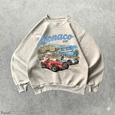 Image of Monaco 1938 Racing Vintage Graphic Retro Grand Prix Motorsport Sweatshirt S-3XL