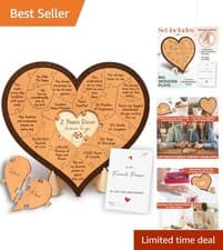 Image of Classic Wooden 2 Anniversary Gifts for Him & Her - Love Messages Included
