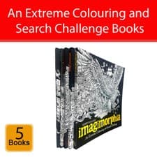 Image of An Extreme Colouring & Search Challenge Series 5 books set by Kerby Rosanes NEW