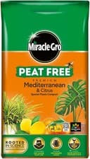 Image of Miracle-Gro Peat-Free Premium Mediterranean & Citrus Plant Compost, 10L