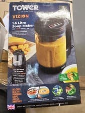 Image of Tower Vizion 1.6L Soup Maker with Transparent Body, Overflow Protection