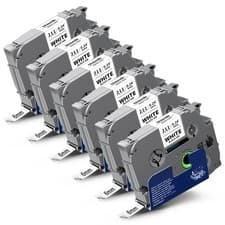 Image of Brother P-Touch Label Tape Laminated tz Tze Tape 24mm/18mm/12mm/9mm/6mm PT-H100R
