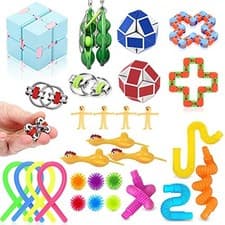 Image of Fidget Toys Pack, 30Pcs Sensory Fidget Toys Set, Stress Anxiety Relief Squeeze