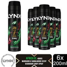 Image of Lynx XL 48-Hour High Definition Fragrance Body Spray Deodorant, 6 Pack, 200ml