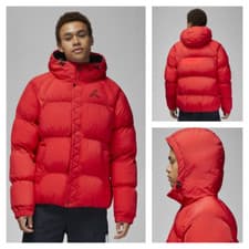 Image of Nike Air Jordan Essential Puffer Jacket Red DQ7348-612 Size S