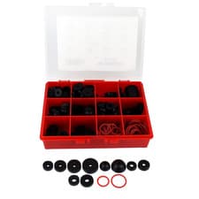 Image of 170 Pieces Water Tap Washer Repair Kit in Compact Carry Case with 12 Compartmen