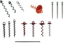 Image of STRONG STEEL GROUND ANCHOR marquee, tent, motorbike, boat, motorcycle, HURRICANE