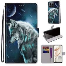 Image of Cool Wolf Wallet Case For Various Phone Magnetic Card Bag Flip Stand Cover Hot
