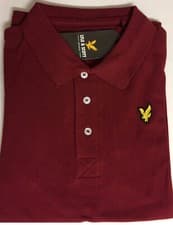 Image of LYLE AND SCOTT SHORT SLEEVE BRAND NEW SOLID POLO SHIRT FOR ALL SEASON