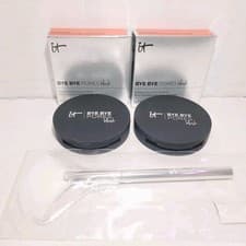 Image of 2x it Cosmetics Bye Bye Pores Blush (Sweet Cheeks Warm Peachy Pink) & Fan Brush