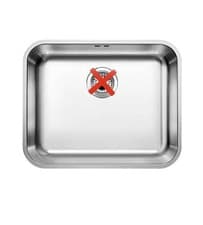 Image of Blanco Supra 500-U Undermount Kitchen Sink Stainless Steel Single Bowl 530x430mm