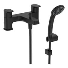 Image of Ideal Standard Ceraplan Dual Bath Shower Mixer Tap - Silk Black Waste Not Inc