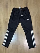 Image of Black Adidas Climacool tapered fit track pants, kids 7-8