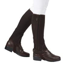 Image of Dublin Childrens Easy Care Half Chaps for Horse Riding | Equestrian Equipment