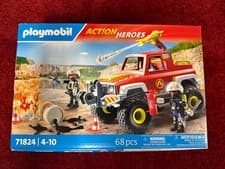 Image of Playmobil : Action Heroes Fire Rescue Truck 68pcs (71824) 4-10 Years New&sealed
